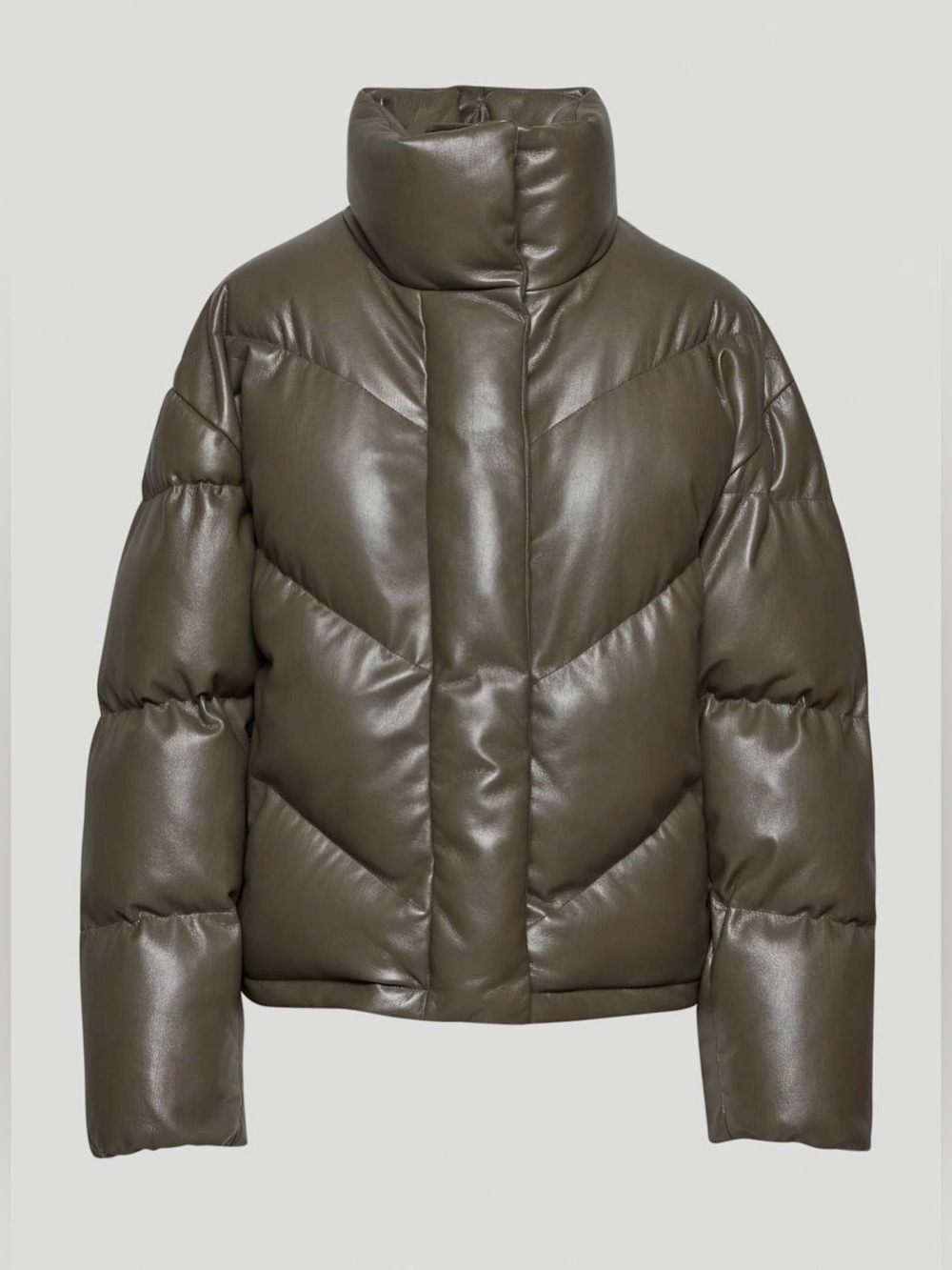Wilfred The Cloud Puff in Dark Olive Vegan Leather